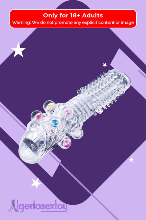 Male Cock Rings Penis Extension With Colourful Beads PES-022