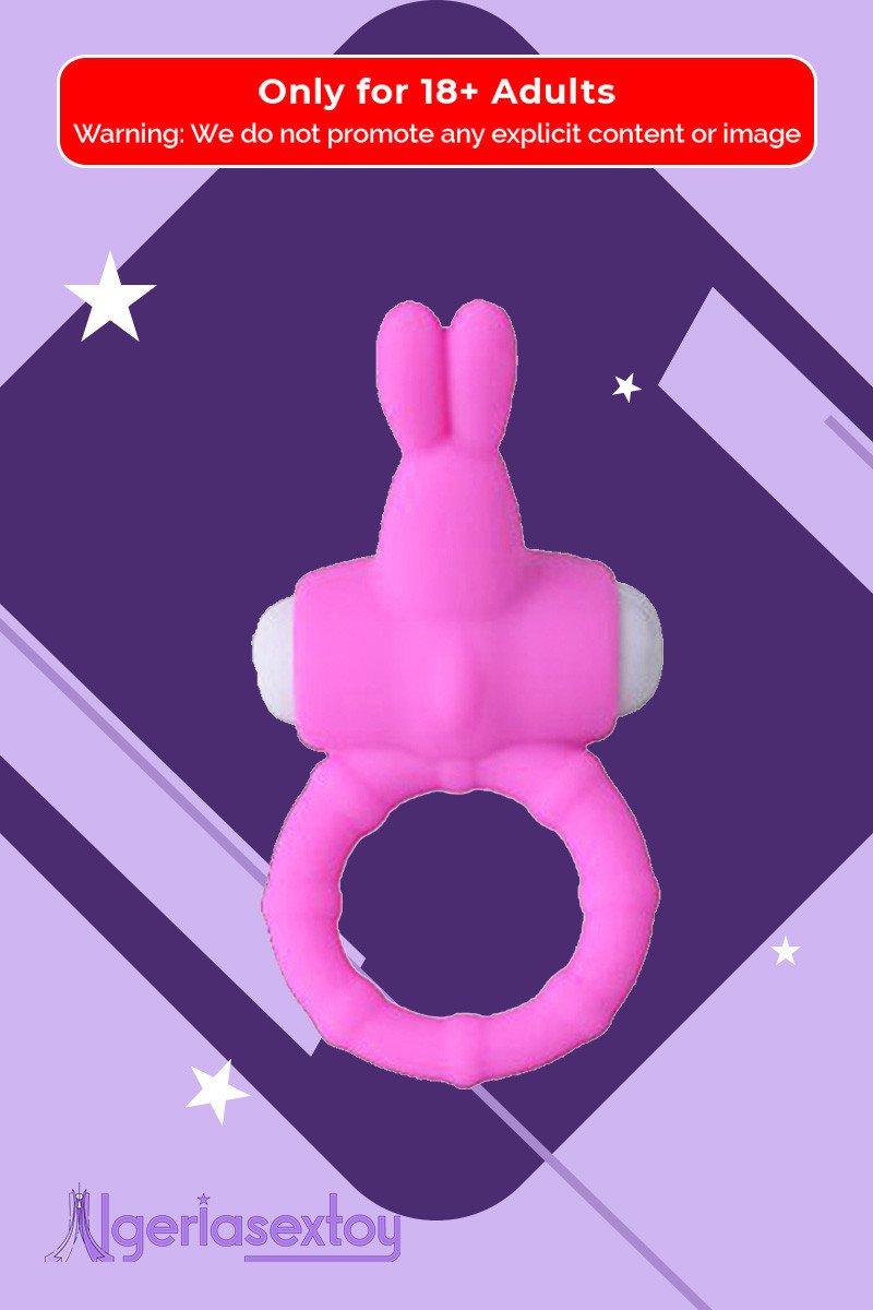 Rabbit Vibrating Penis Ring Blue Lolly CR-018