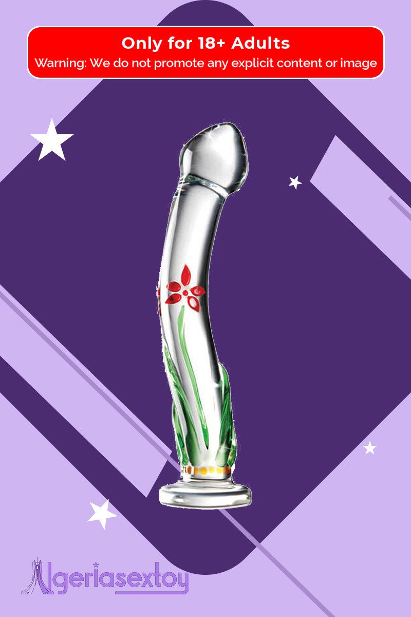 Flower Crystal Glass Dildo Sex Toy GD-004