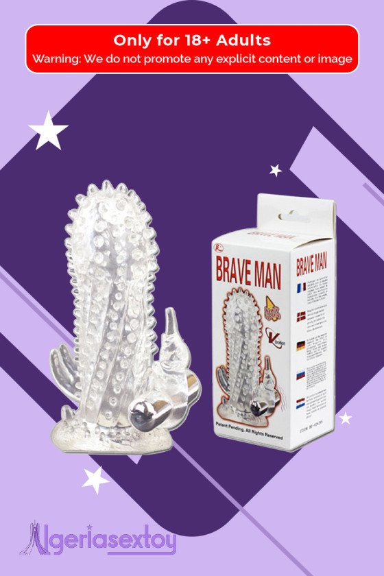 Sheath Rabbit Extender Penis with dots Brave Man PES-020